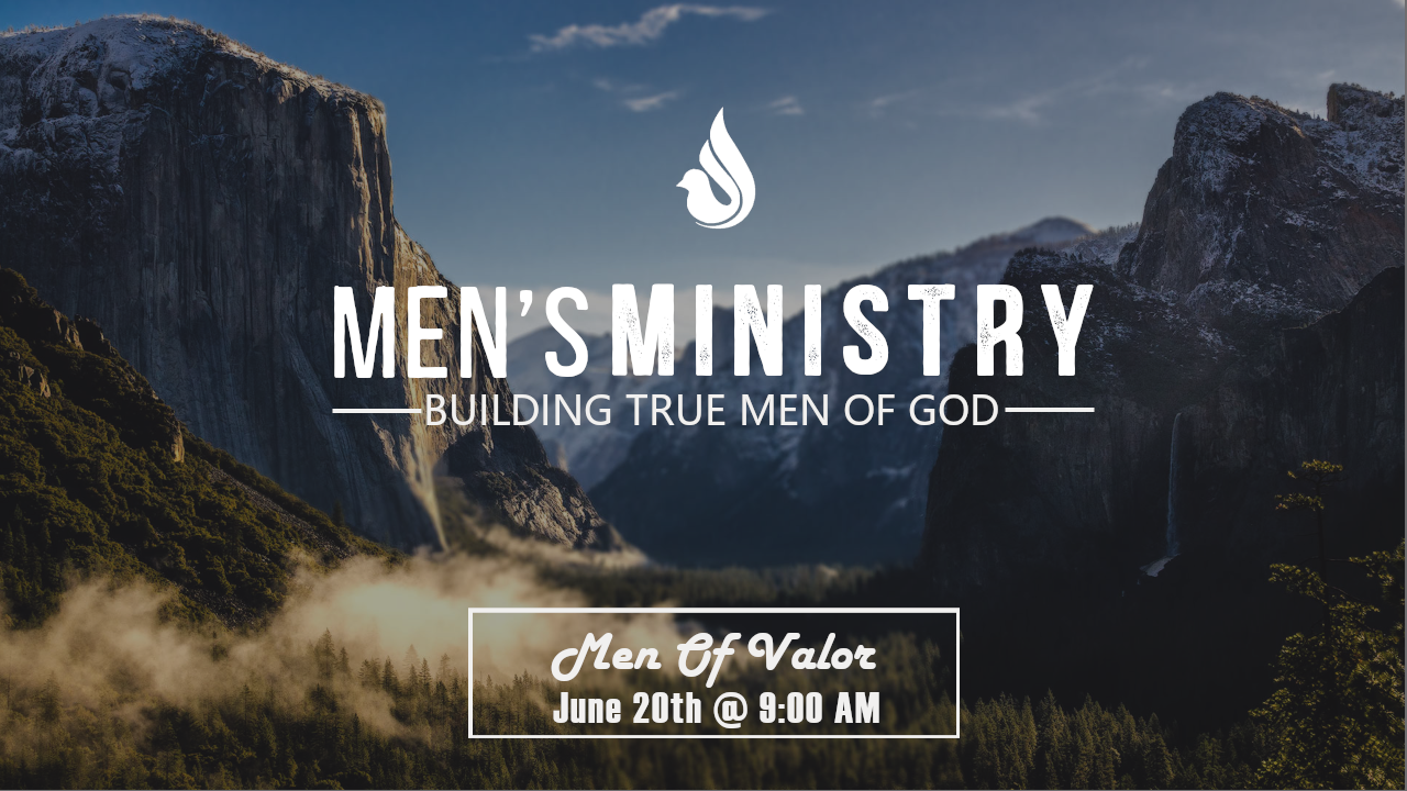 Men's Ministry meeting flyer